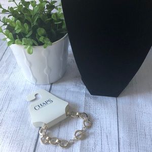 New Chaps Chain Silver Tone Bracelet